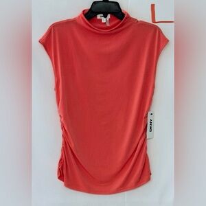 DKNY Vibrant Coral Women's Blouse